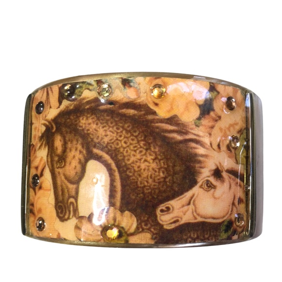 RARE! Stella Page Horse Cuff - Picture 1 of 3